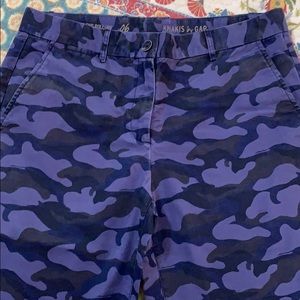 Gap Boyfriend Roll-Up Blue Camo Shorts sz 6